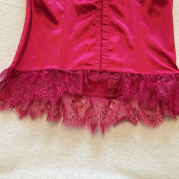 Victoria’s Secret Sexy Little Things 34 B Hot Pink Corset NWOT - Picture 6 of 12